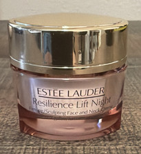 Estee Lauder Resilience Lift Night Firming Scultping Face Neck Creme .50 Oz