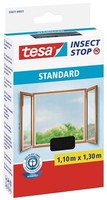 Tesa Fliegengitter Standard Klettband FüR Fenster 1,1 M : 1,3 M, Anthrazit 55671