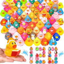 120 Pack Rubber Ducks in Bulk , Assorted Ducks for Jeeps, Bulk Ducks for Bath...