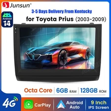 8Core 6+128G Android14 Carplay Car Radio For Toyota Prius 2003-2009 GPS Navi RDS