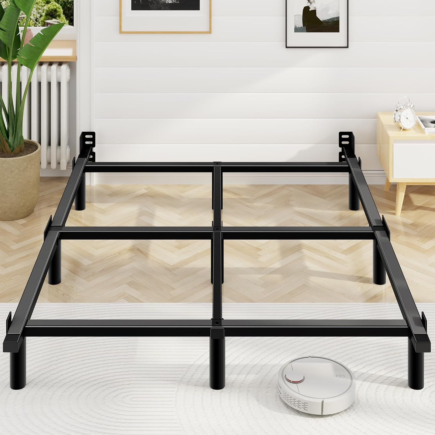 Queen Bed Frame, 7 Inch Basics Metal Bed Frame, Heavy Duty 9