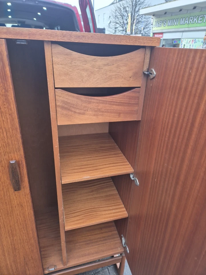 G Plan Quadrille, G Plan Gentlemen’s Wardrobe, Teak, Mid Century, 1960s - Image 4 of 4