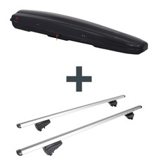 Dachbox G3 Arjes 280 + Dachträger Menabo Pick-Up für Ford Focus Turnier IV HP NP