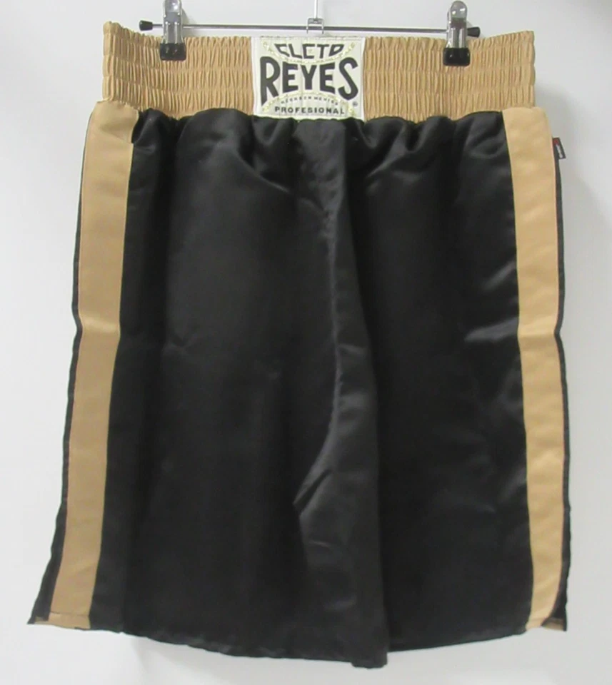 Baúles de Boxeo Cleto REYES Satinado - NEGRO / DORADO - M Foto 2 de 4