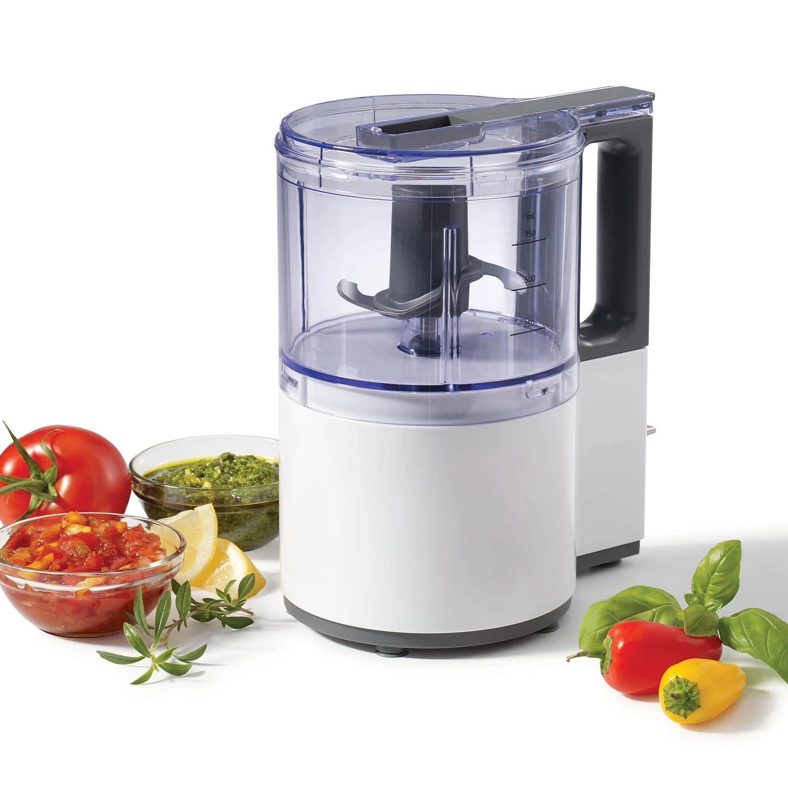 Electric Oscillating Food Processor - 4 Cups - Measuring Spoon - High, Low & ...