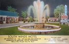 Vintage South Winds Motel Springfield MO Route 66 Neon Sign Fountain PC