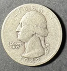 1942-S Silver Washington Quarter (Circulated) - (#4027) Very Fine Condition