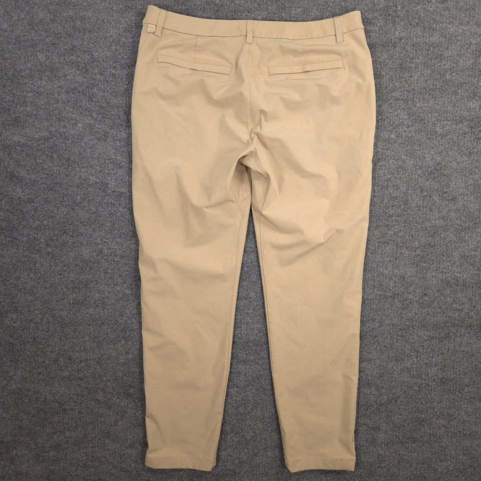 Брюки мужские Lululemon ABC 36X30 бежевые приталенные варпстрем производительность гольф повседневные - Изображение 3 из 4
