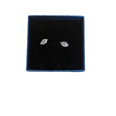 925 Sterling Silber kleine Blätter Ohrringe Ohrstecker für Damen