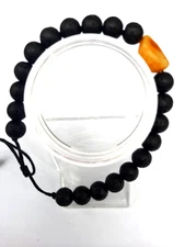A new amber and lava bracelet