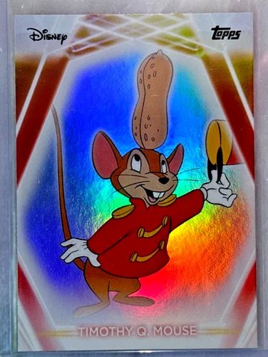 2026 Topps Disney Neon Timothy Q. Mouse  Rainbow Foilboard Card-#184 Dumbo