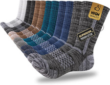 Boys Crew Cotton Socks for Kids 6-8 4-6 8-10 Years Old Calf Half Cushioned Athle