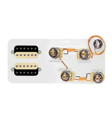920D Custom Les Paul Combo Kit Rough Neck Pickup & Vintage Wiring Harness -Black