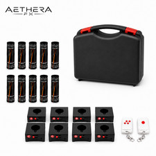 8-Pack Wireless Cold Spark Fountain Machine Full Kit