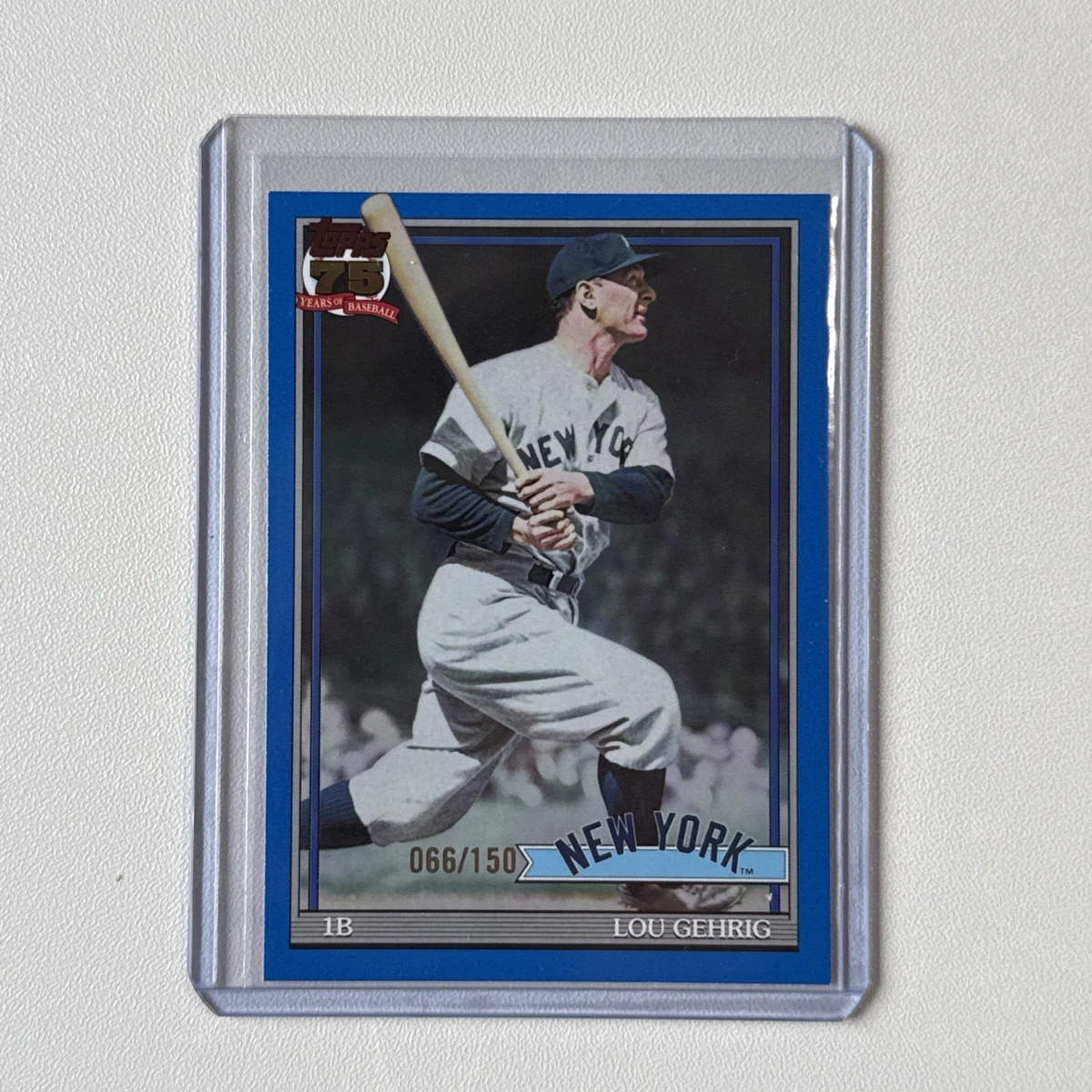 Lou Gehrig Serial Numbered Baseball Sports Trading Card Singles
