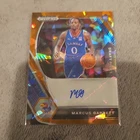 2021 Panini Prizm Draft Picks Marcus Garrett Kansas RC Auto DP-MGA Orange Ice