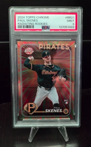 2024 Topps Chrome Radiating Rookies #RR21 Paul Skenes PSA 9 - Pirates