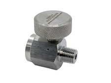 Stainless Steel Inline Bleed Valve 1/4" F x M 6000 PSI