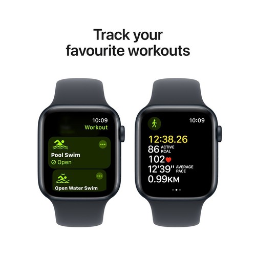 Apple Watch SE 2nd Gen 44 mm Midnight Aluminium w/ Midnight Band – New - Picture 6 of 8