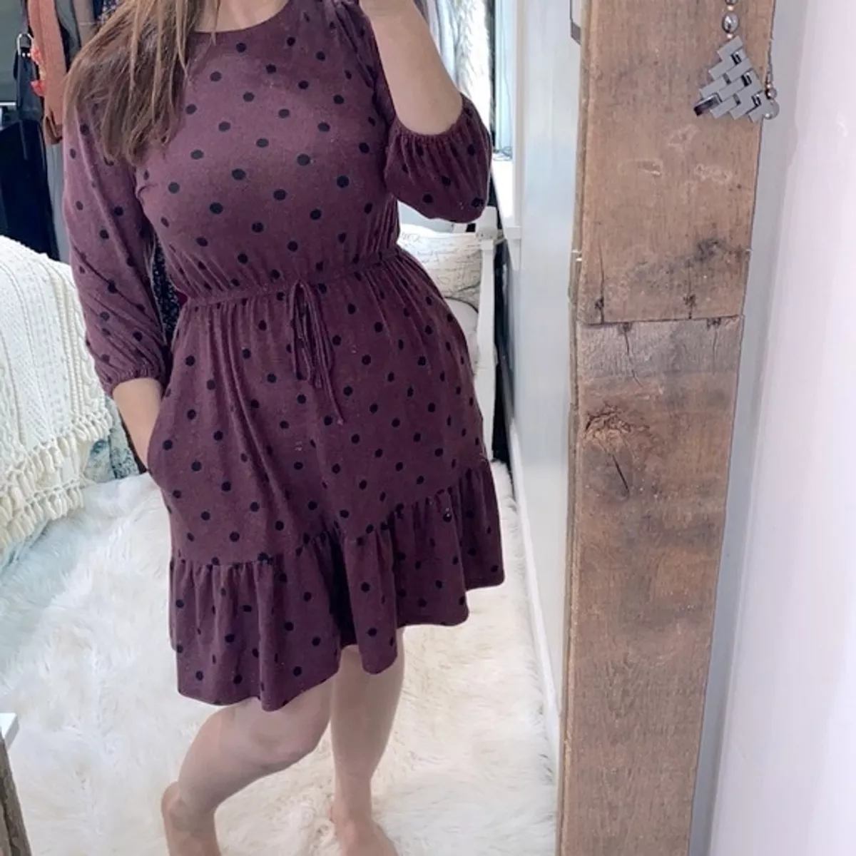Robert Louis polka dot dress new with tags size medium eBay