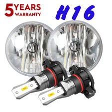 Round Led Fog Lights Bf For 2007-2014 Chevy Tahoe Avalanche Suburban Gmc Chrome