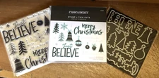 CTMH Z3896 THIN CUTS & D1978 JINGLE JOY ~ BELIEVE, merry Christmas, Ornaments