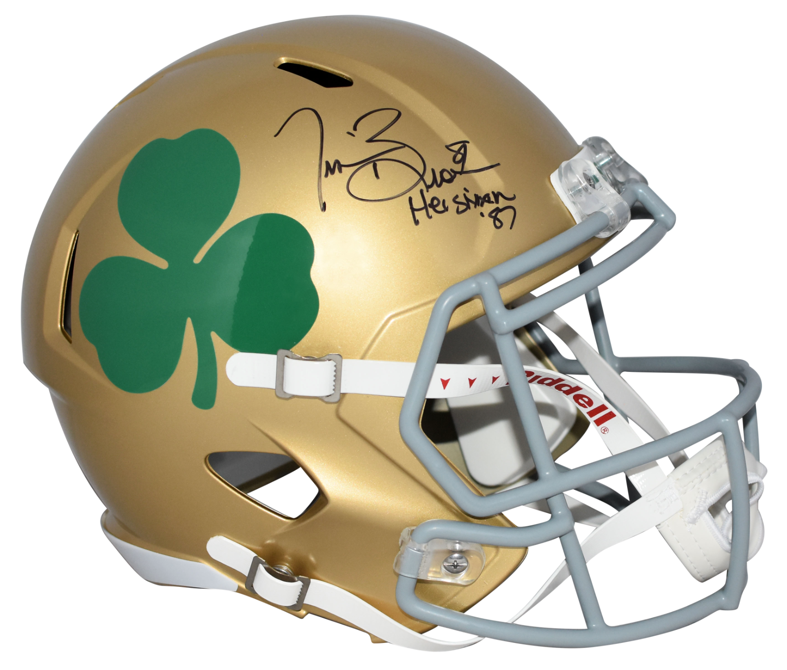 Tim Brown Autographed Signed Notre Dame Fighting Irish NOTRE DAME IRISH SHAMROCK FULL SIZE SPEED HELMET W/ HEISMAN 87 
