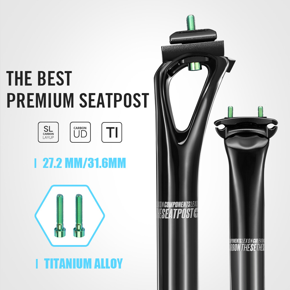 Carbon Bike Seatpost MTB Road Gravel Bike 350MM 400MM Seat Tube 