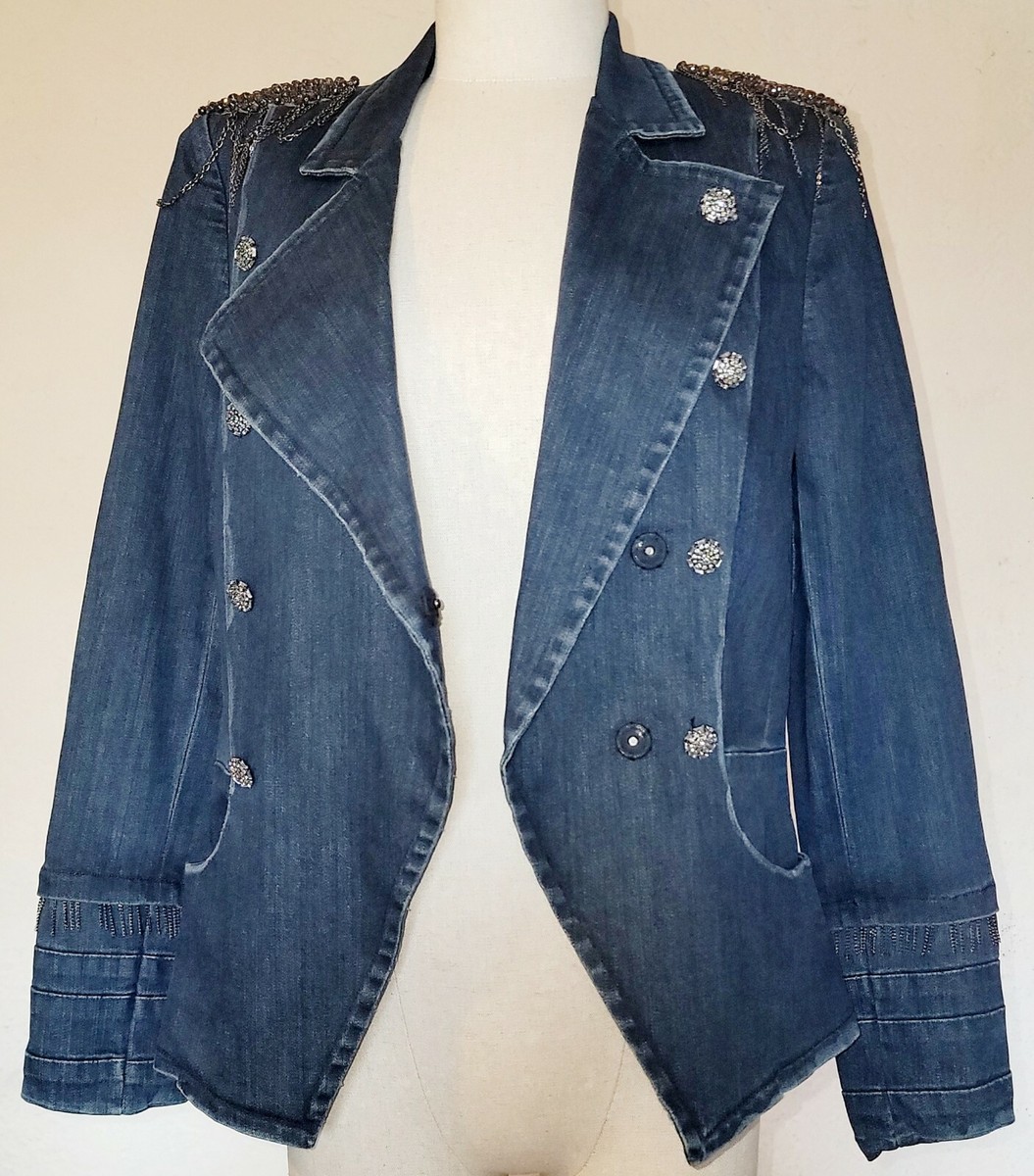 ボトムスその他 Alice + Olivia Blue Single-Breasted Jacket Women's Designer Blazers | Alice + Olivia