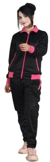 Женский однотонный костюм из 2 предметов прямые штанины куртка и брюки для активного отдыха - Изображение 3 из 4