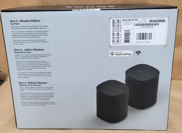 高い品質 SONOS 2個セット BLACK SL ONE スピーカー - www
