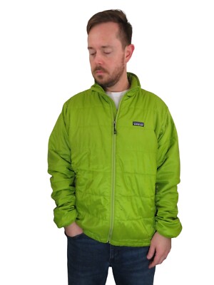 Patagonia Nano Puff Quilted Insulated Puffer Jacket Coat Mens Large Peppergrass