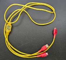 Game Boy Color Link Cable Used No Brand Multi-player Trade Translucent Yellow