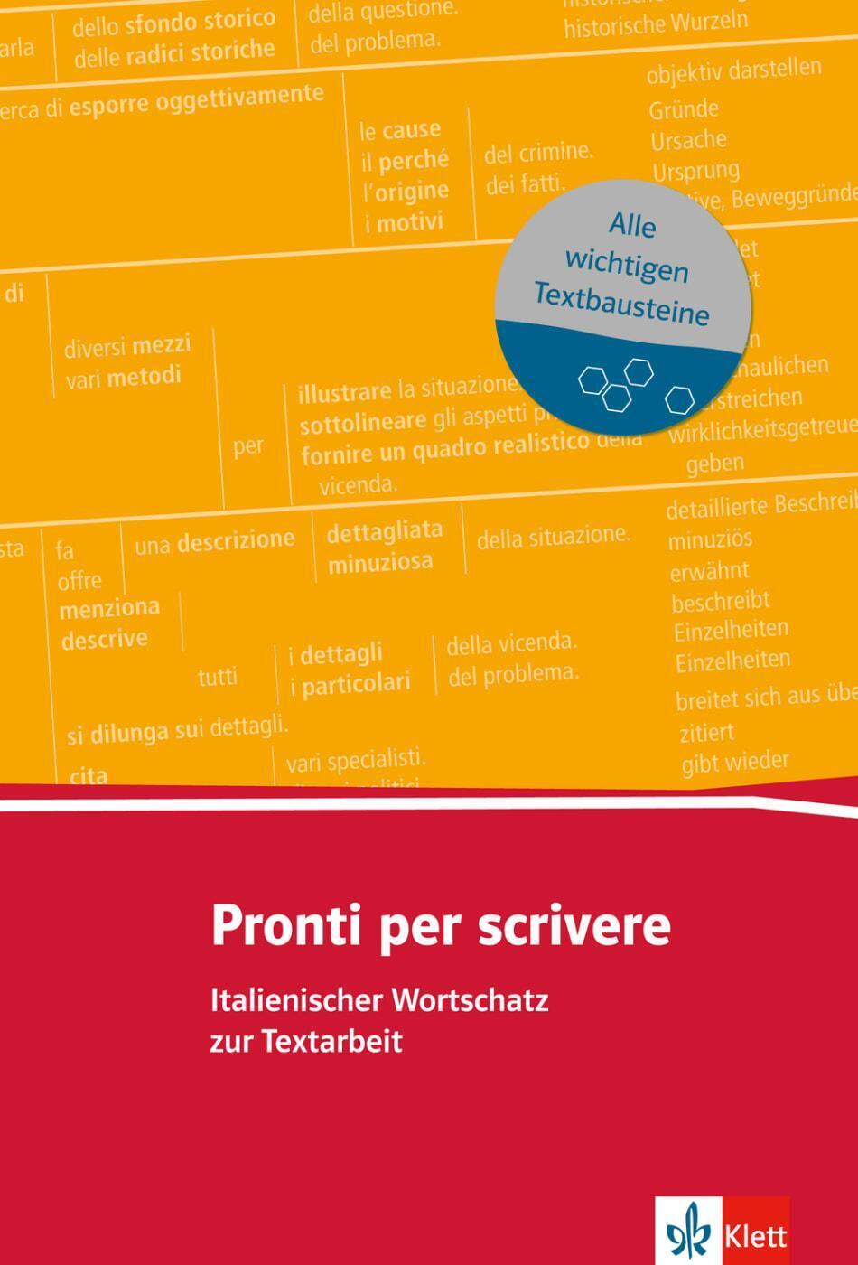 Thumbnail - Pronti Per Scrivere (a2-b2) | Lernwortschatz Zur Textarbeit |