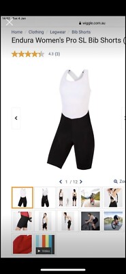 womens cycling Bib shorts Endura Pro SL Bib shorts (medium pad)  Australia