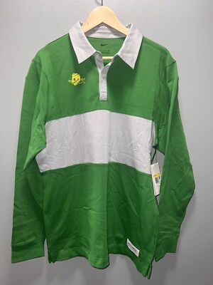 Nike Oregon Ducks Long Sleeve Shirt Unisex Green/Gray Football.  Sz S 150