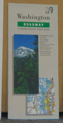 1989 Gousha Road Map of Washington