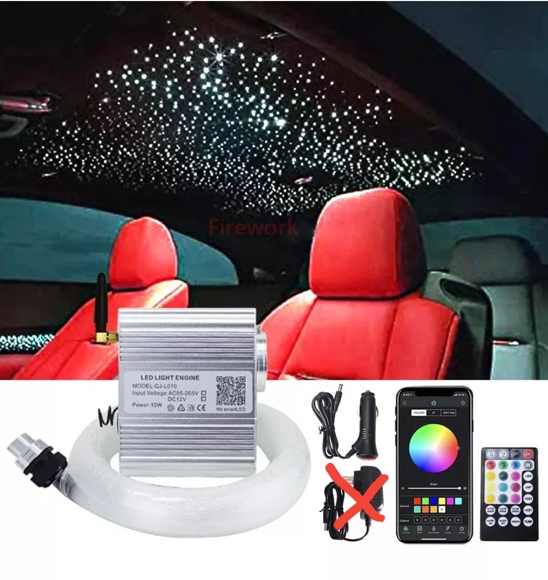 Bluetooth Twinkle 10W Starlight Headliner Kit for Car Home Ceiling Decoration