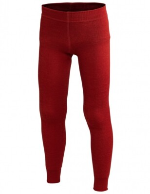 1x Woolpower Kids Long Johns 200 Merino Wolle Autumn Red / Rot Unterhose
