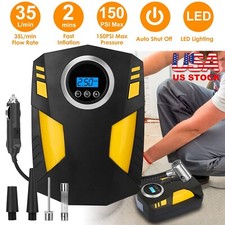 Car Tire Inflator 12v Digital Car Air Pump Compressor Electric Air Pump 150psi