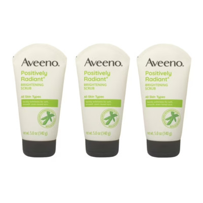 Aveeno Naturals positiv strahlendes Hautaufhellung Peeling 5 Unzen - 3 PACKUNGEN MENGE