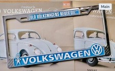 Vw Bug Bus Ghia Beetle Old Vws Never Die Volkswagen Metal License Plate Frame