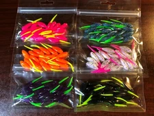 Soft Plastic Baits - Crappie - Panfish - Scented - 18 Count - 2" Shad 