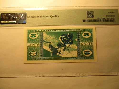 681 US Military Payment Certificate set 5, 10, 25, 50 all epq 65 or better - Picture 2 of 8