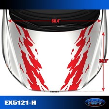 5121-h Hood Splash Tuner Vinyl Graphics Decals Car Truck High Quality Egraf-x 5121-h Hood Splash Tuner Vinyl Graphics Decals Car Truck High Quality Egraf-x