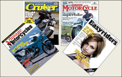 4 Mini 'MOTORCYCLE' Magazines Barbie Blythe Fashion Doll size 1:6 playscale 
