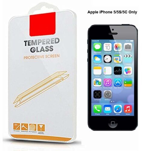 Per Apple iPhone 5 iPhone 5s iPhone 5c iPhone Se protezione schermo vetro temperato - Foto 1 di 1