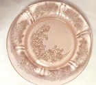 Depression Style  Pink Desert/Bread 6 in Plates  Sharon-Cabbage Rose priced each