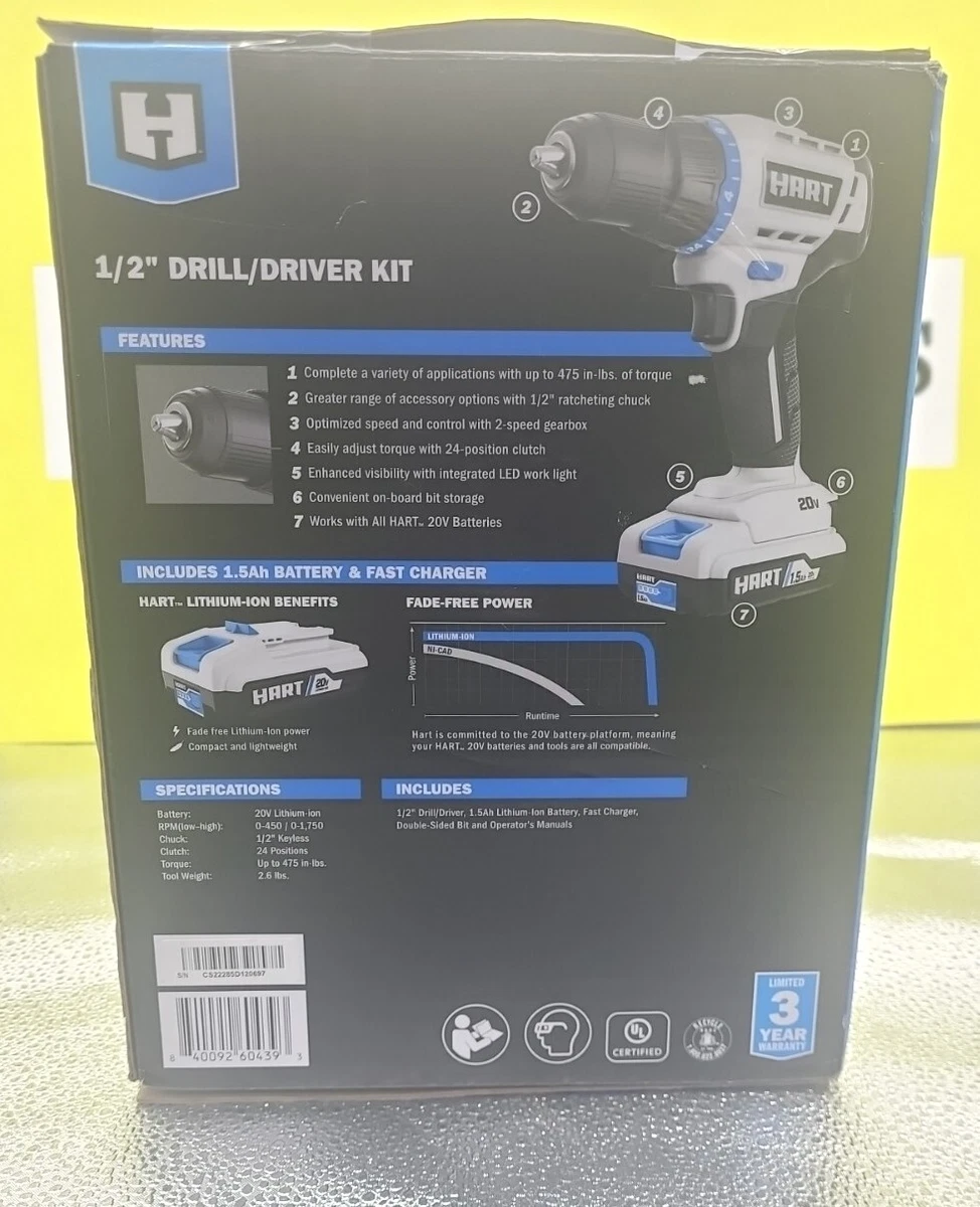Hart 20v brushless drill new arrivals