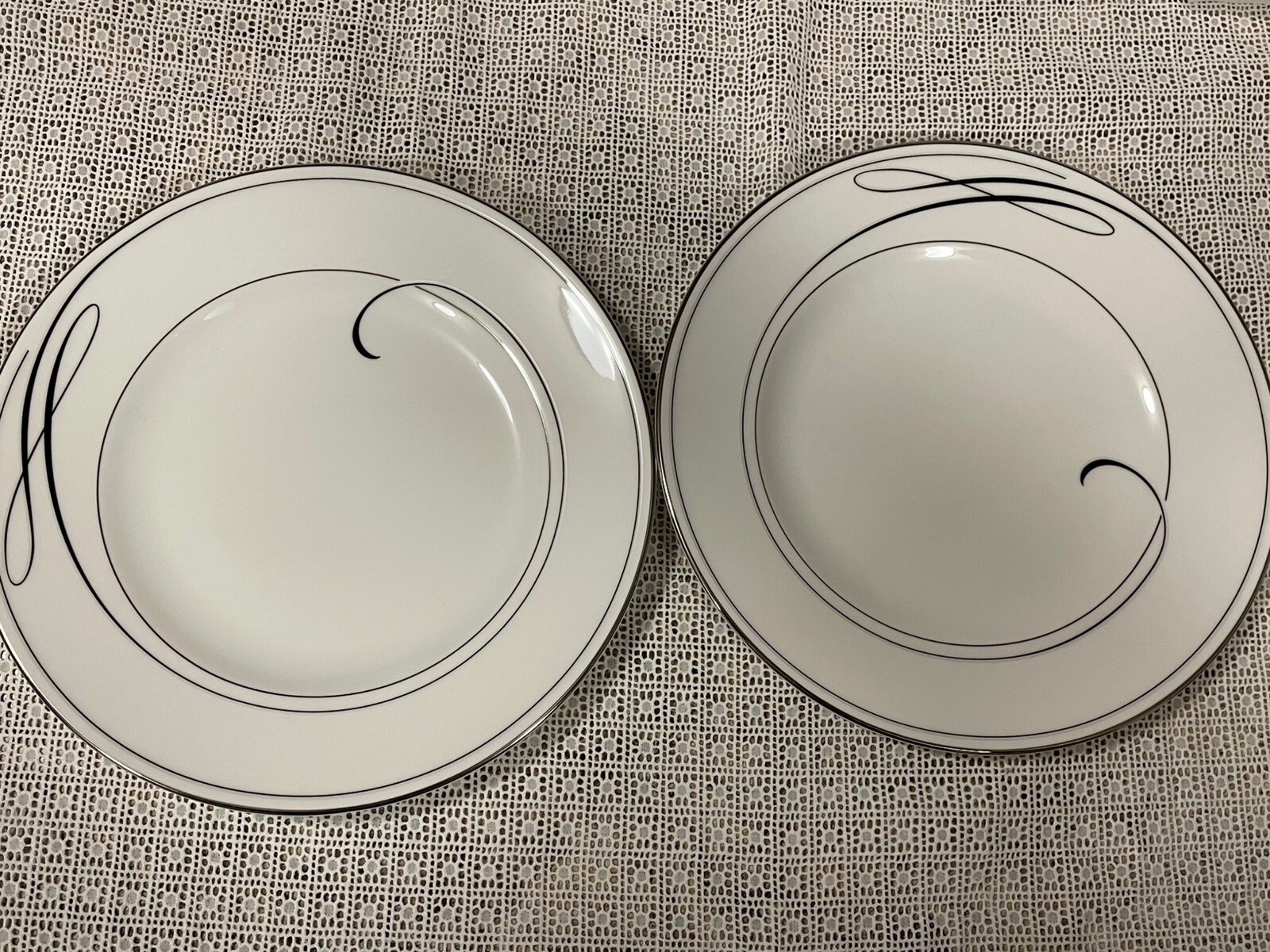 Waterford Ballet Ribbon Salad and Dessert Plates Set Made in England